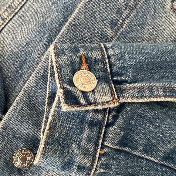Forever 21 Womens Large Denim Jacket~Rock n Roll - Picture 5 of 13